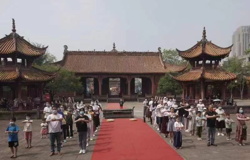 德阳文庙举行壬寅年端午高考祈福活动(图2)