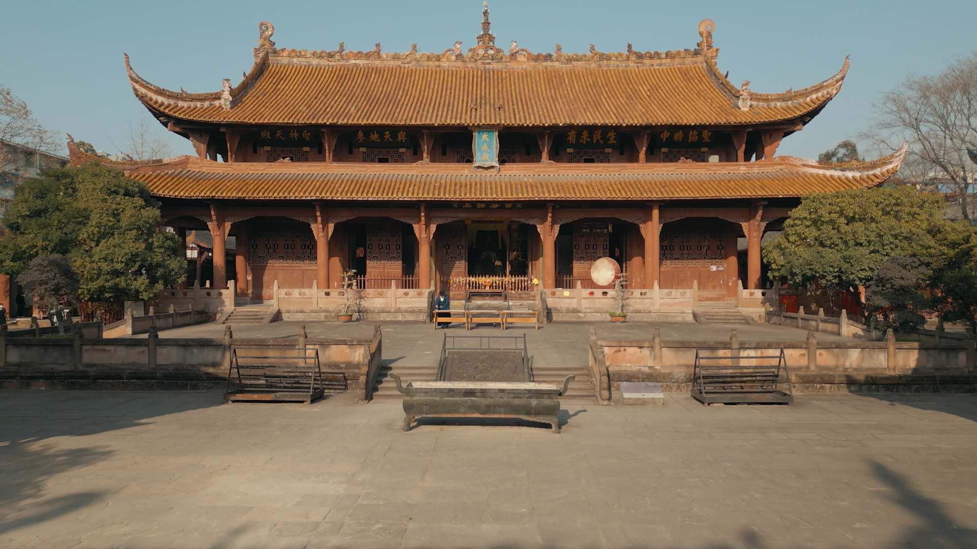 四季光影下的德阳文庙 | 冬盼(图6) 四季光影下的德阳文庙 | 冬盼(图6)