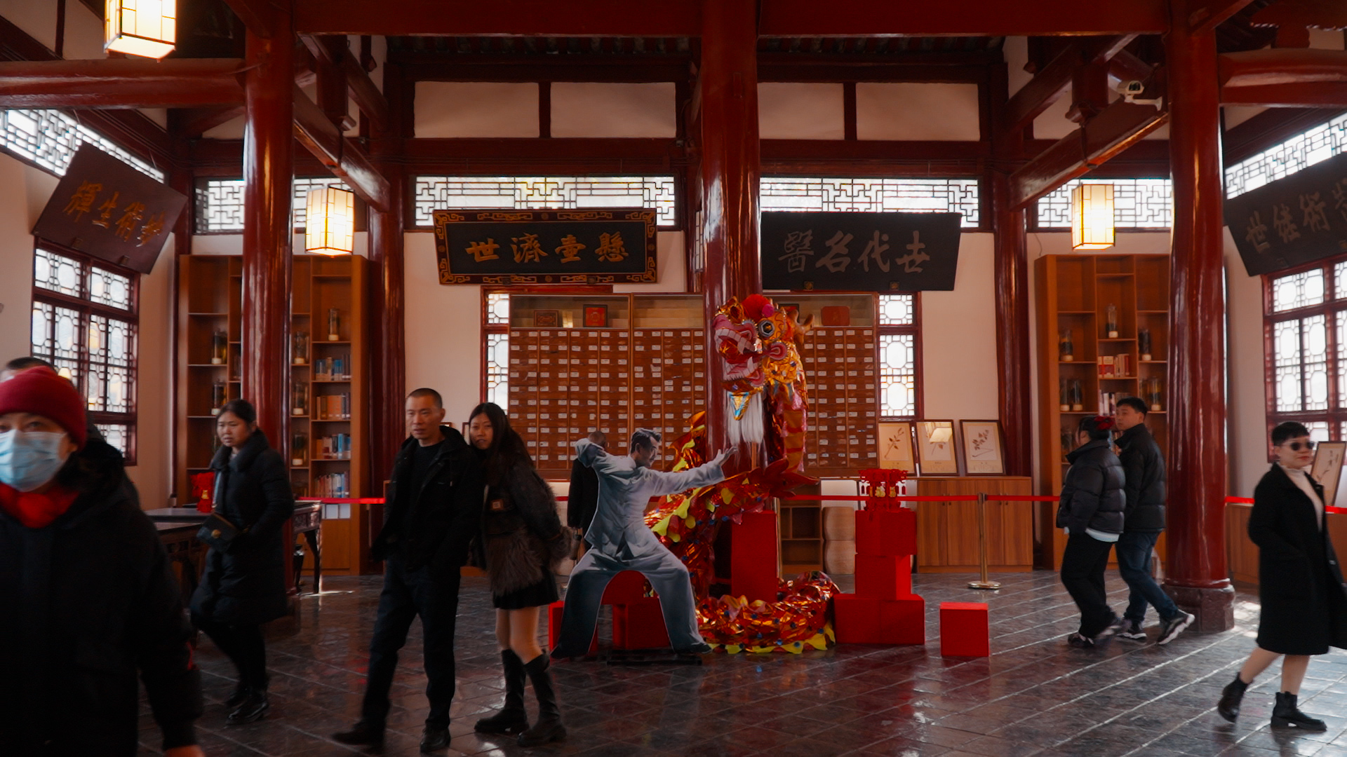 这个春节 德阳文庙扛大旗(图9)