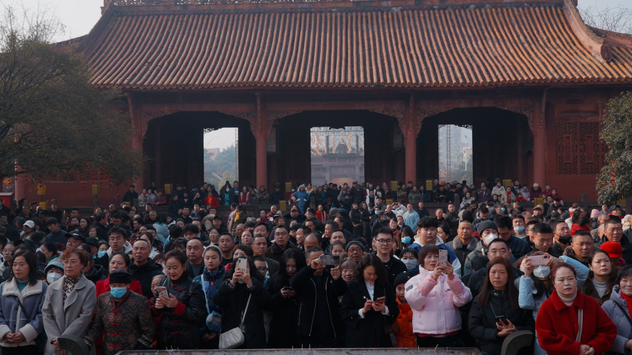这个春节 德阳文庙扛大旗(图7)