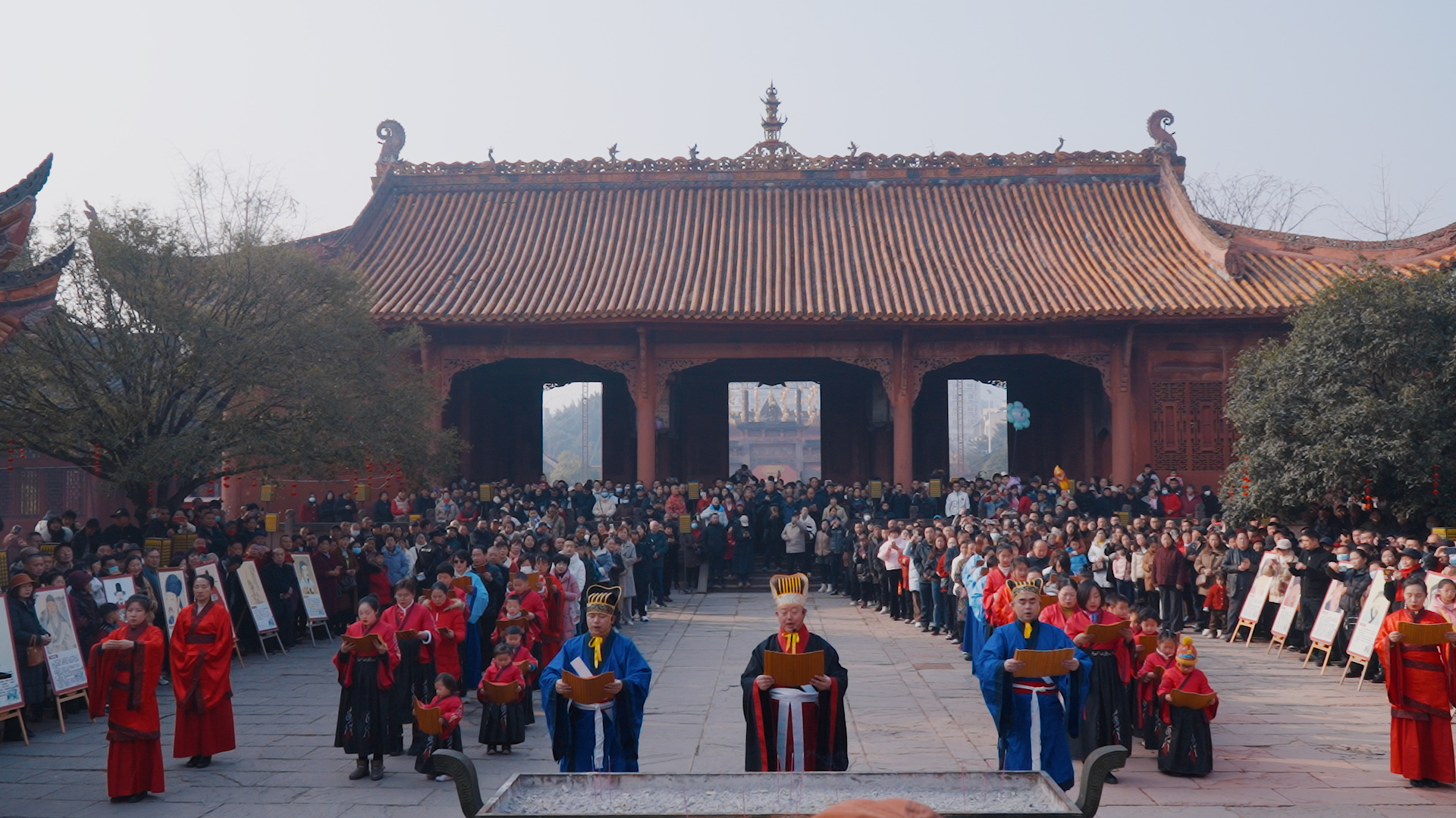这个春节 德阳文庙扛大旗(图5)