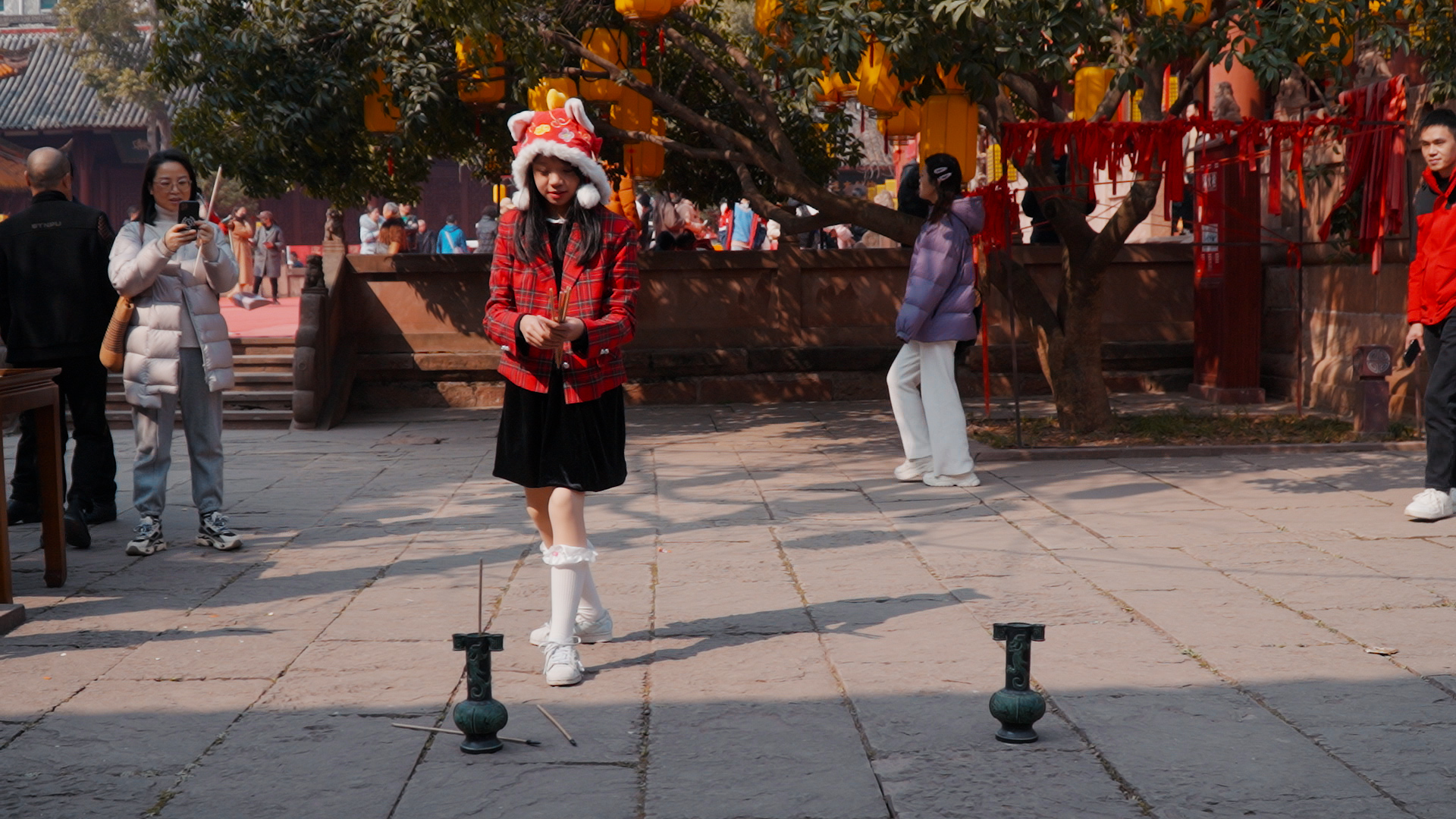 这个春节 德阳文庙扛大旗(图13)